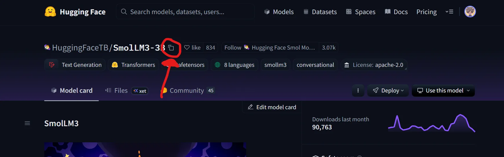 Hugging Face Model Page